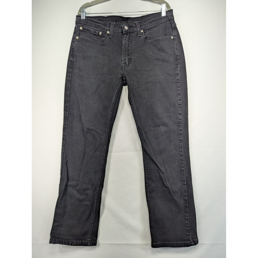 Levi Strauss 514 Straight Fit‎ Dark Wash Denim Jeans Mens W34 L30